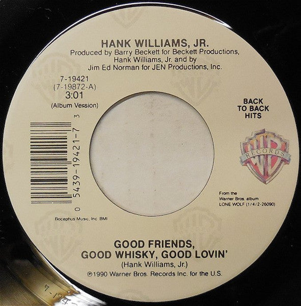 Hank Williams Jr. : Ain't Nobody's Business (7", Single)