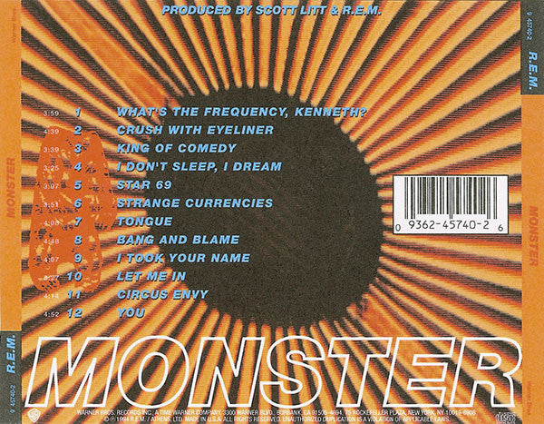 R.E.M. : Monster (CD, Album)