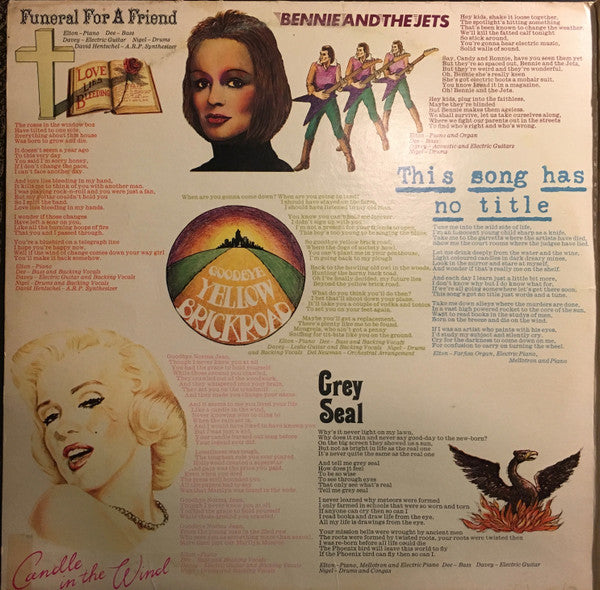 Elton John : Goodbye Yellow Brick Road (2xLP, Album, Club, Gat)