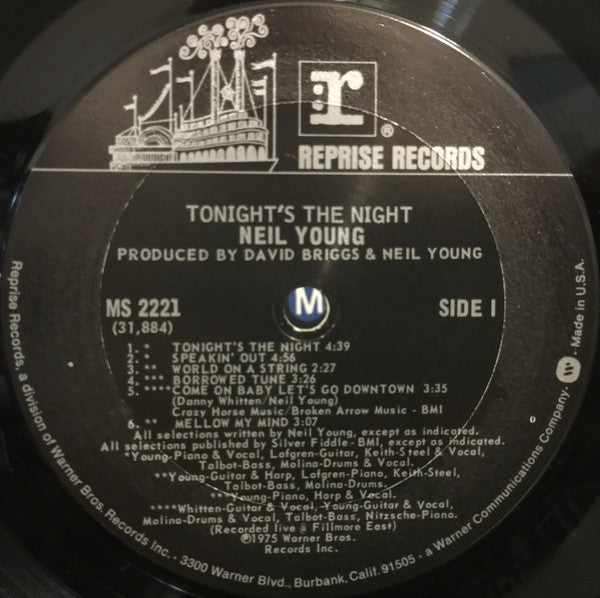 Neil Young : Tonight's The Night (LP, Album, Gat)