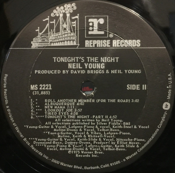 Neil Young : Tonight's The Night (LP, Album, Gat)