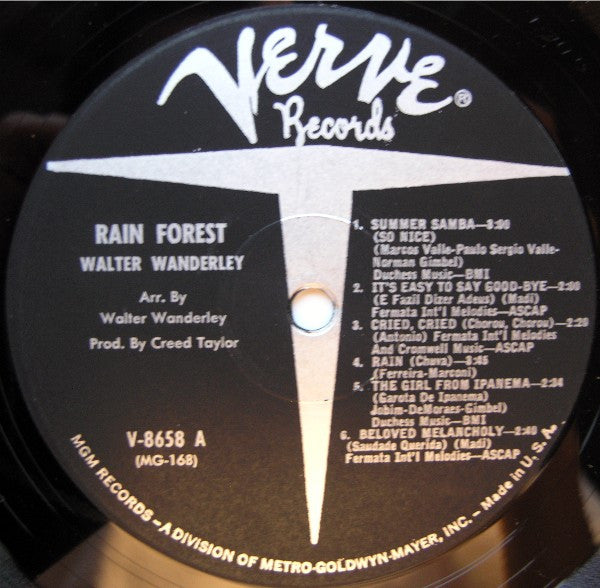 Walter Wanderley : Rain Forest (LP, Album, Mono)