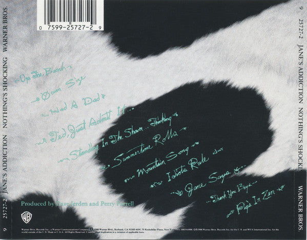 Jane's Addiction : Nothing's Shocking (CD, Album, RP)