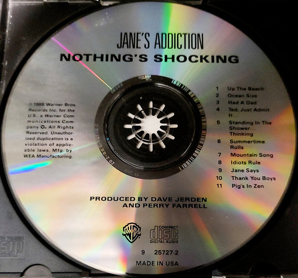 Jane's Addiction : Nothing's Shocking (CD, Album, RP)