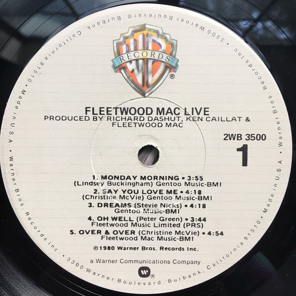 Fleetwood Mac : Fleetwood Mac Live (2xLP, Album, LA )