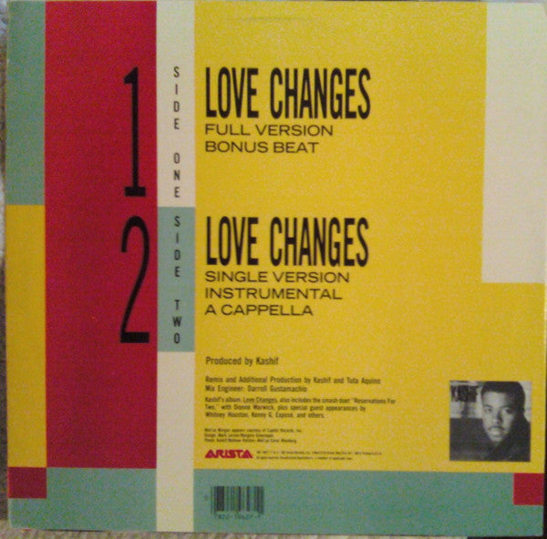 Kashif + Meli'sa Morgan : Love Changes (12", Single)