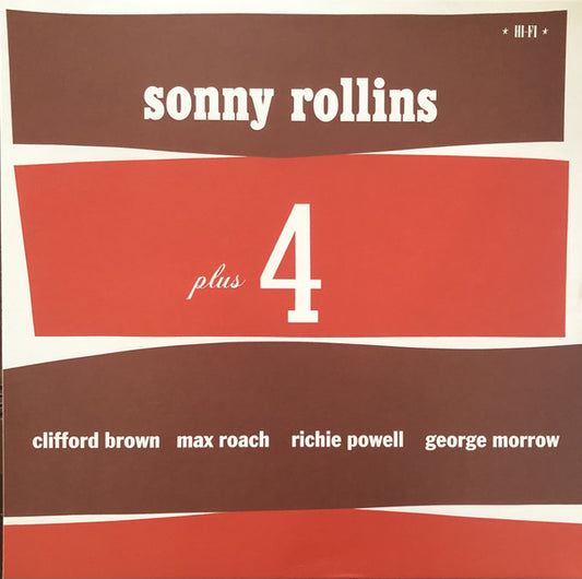 Sonny Rollins, Clifford Brown, Max Roach, Richie Powell, George Morrow : Sonny Rollins Plus 4 (LP, Album, Ltd, RE, 180)