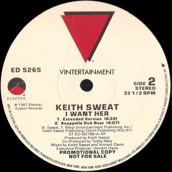 Keith Sweat : I Want Her (12", Promo)
