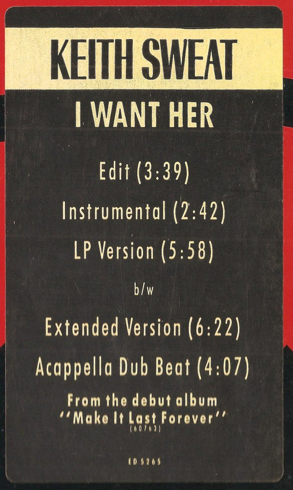 Keith Sweat : I Want Her (12", Promo)