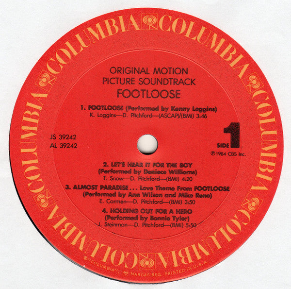 Various : Footloose (Original Motion Picture Soundtrack) (LP, Album, Pit)