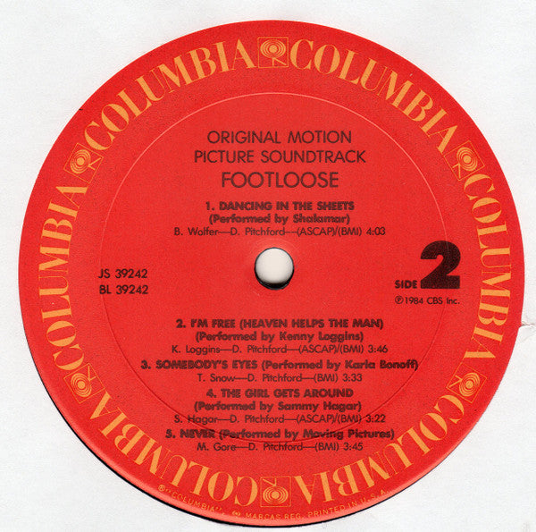 Various : Footloose (Original Motion Picture Soundtrack) (LP, Album, Pit)