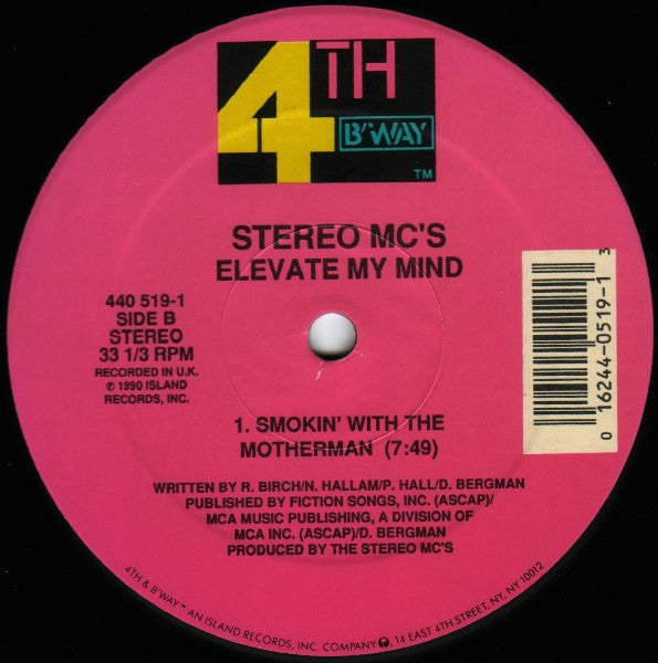 Stereo MC's : Elevate My Mind (12")