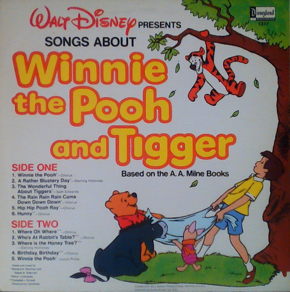 Various : Songs About Winnie The Pooh And Tigger (LP, Album, RE)
