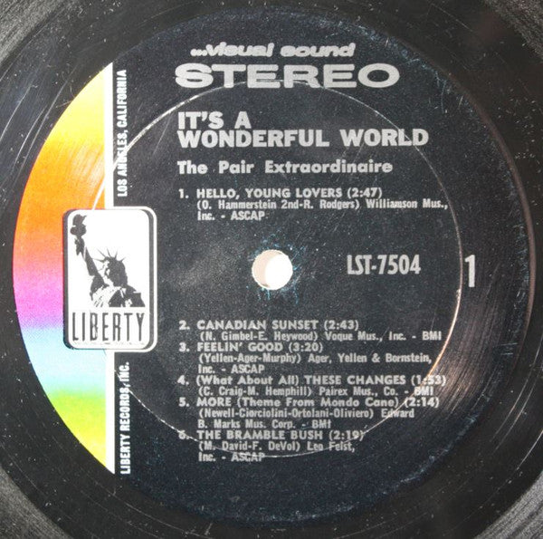 The Pair Extraordinaire : It's A Wonderful World (LP, Album)
