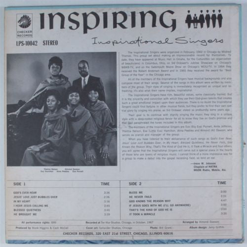 The Inspirational Singers : Inspiring (LP)