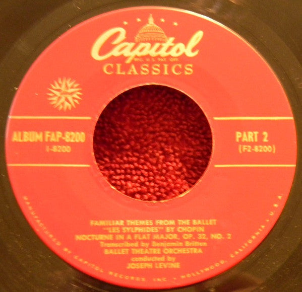 Joseph Levine & The Ballet Theatre Orchestra* : Chopin - Familiar Themes From The Ballet Les Sylphides  (7", EP)