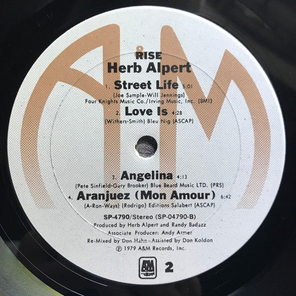 Herb Alpert : Rise (LP, Album)