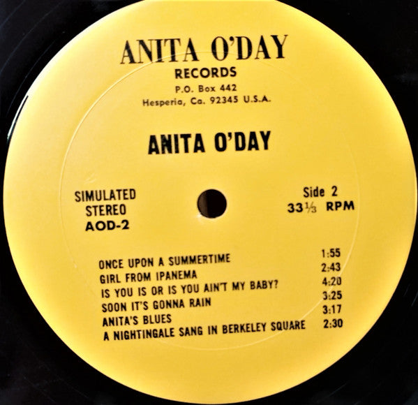 Anita O'Day : Once Upon A Summertime (LP, Album, Sim)