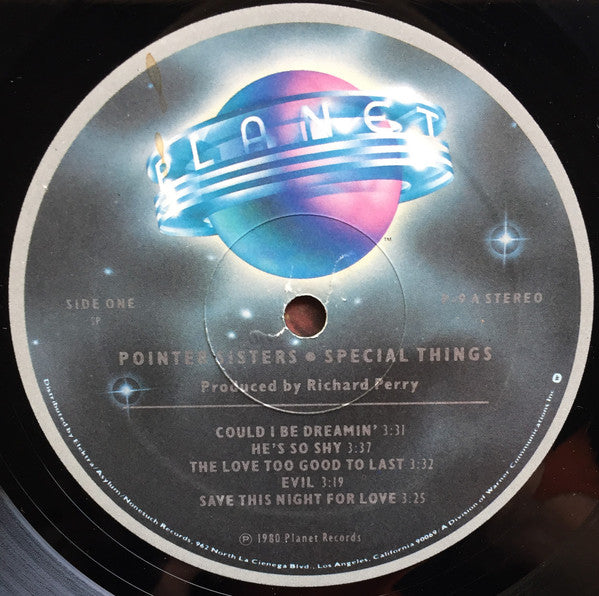 Pointer Sisters : Special Things (LP, Album, SRC)