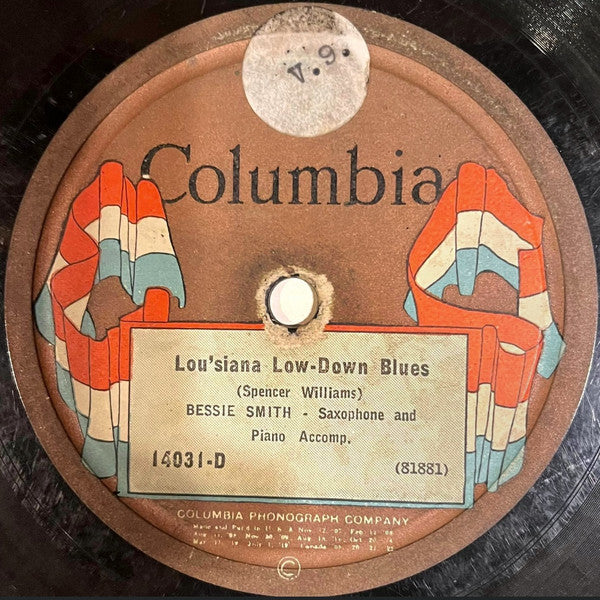 Bessie Smith : Lou'siana Low-Down Blues / Mountain Top Blues (Shellac, 10")