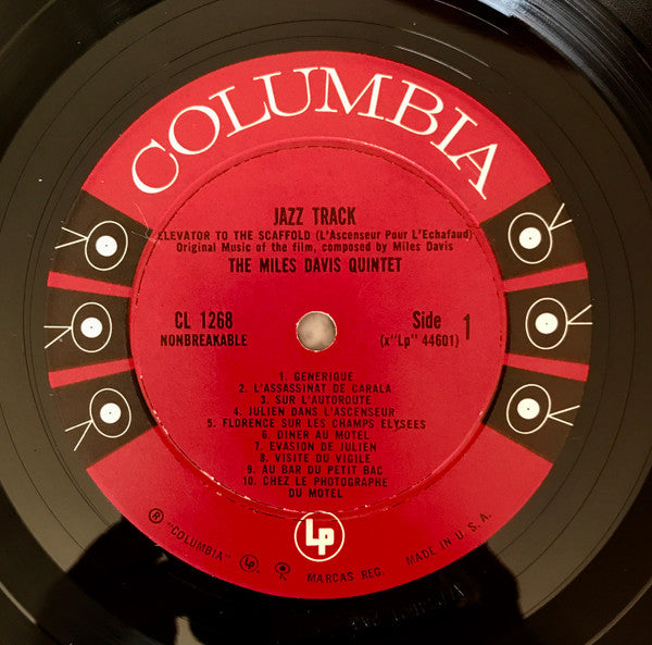 Miles Davis : Jazz Track (LP, Album, Mono)