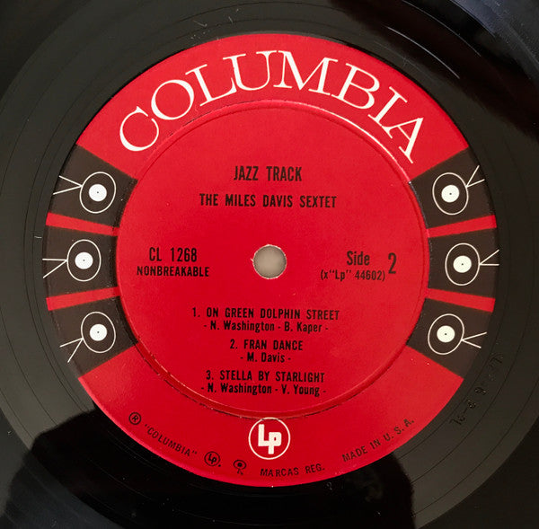 Miles Davis : Jazz Track (LP, Album, Mono)