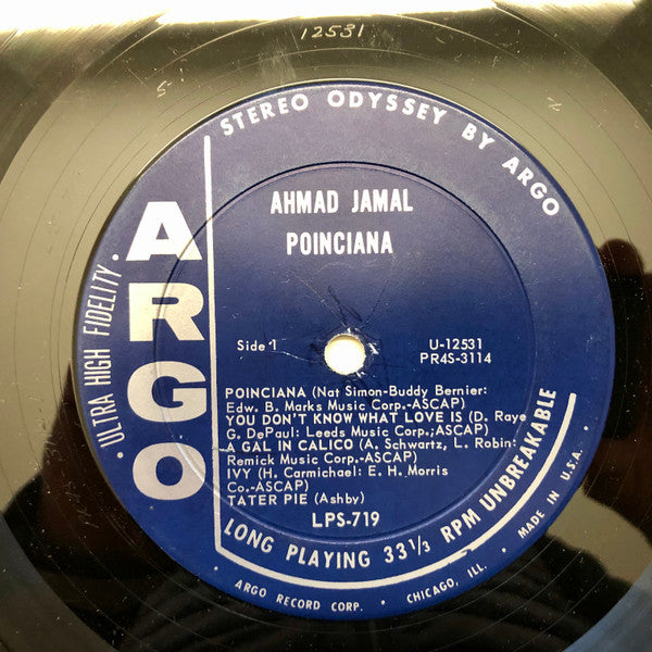 Ahmad Jamal : Poinciana (LP, Album)