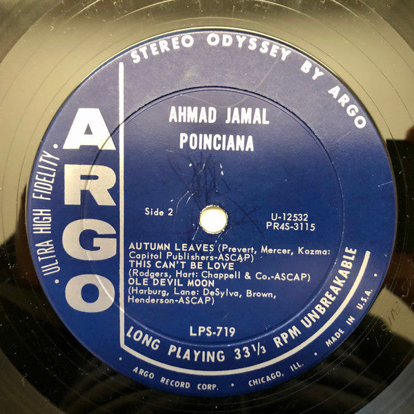 Ahmad Jamal : Poinciana (LP, Album)