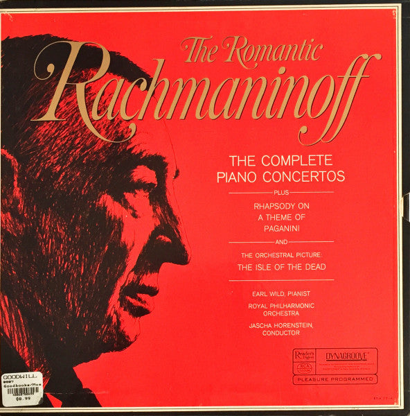 Earl Wild, Royal Philharmonic Orchestra, Jascha Horenstein : The Romantic Rachmaninoff: The Complete Piano Concertos (4xLP + Box, Sli)