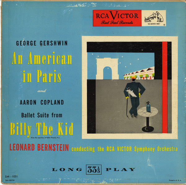 Leonard Bernstein, RCA Victor Symphony Orchestra, George Gershwin, Aaron Copland : An American In Paris And Ballet Suite From Billy The Kid (LP, Mono)