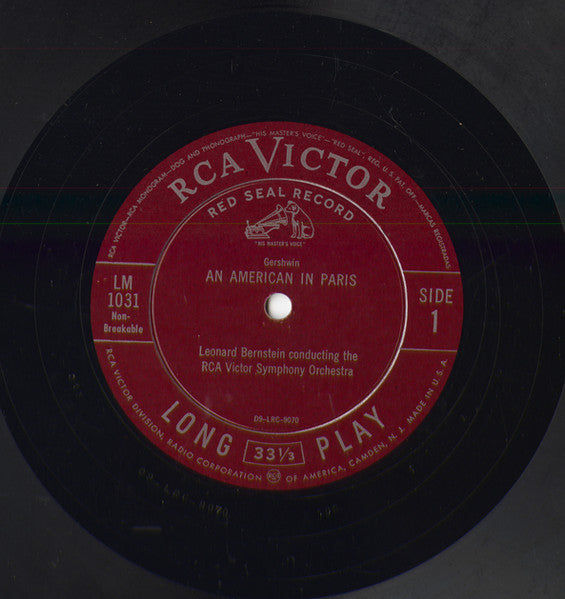 Leonard Bernstein, RCA Victor Symphony Orchestra, George Gershwin, Aaron Copland : An American In Paris And Ballet Suite From Billy The Kid (LP, Mono)