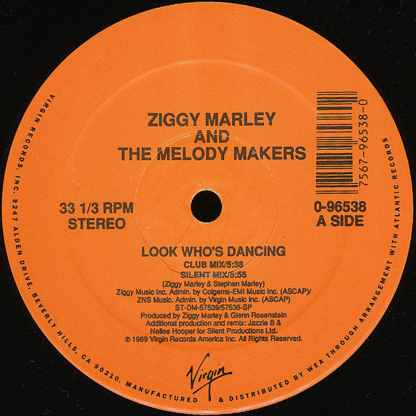 Ziggy Marley And The Melody Makers : Look Who's Dancing (12")