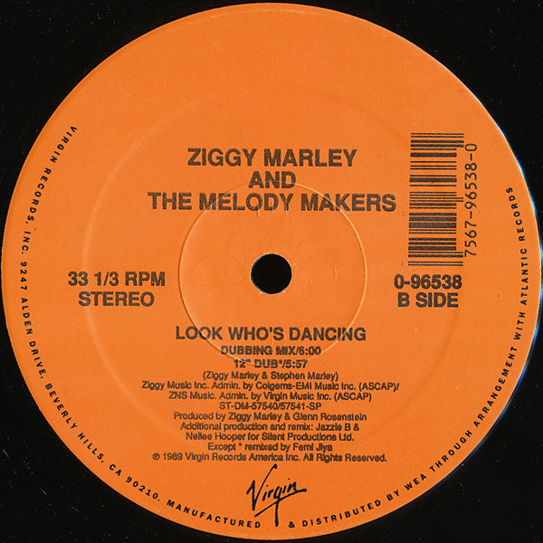 Ziggy Marley And The Melody Makers : Look Who's Dancing (12")