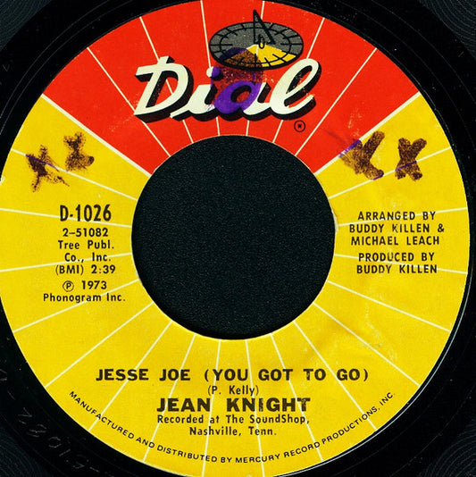 Jean Knight : Jesse Joe (You Got To Go) / Dirt (7", Single)