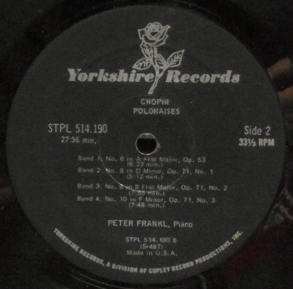Chopin* – Peter Frankl : Polonaises (LP)