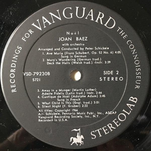 Joan Baez : Noël (LP, Album, RE)