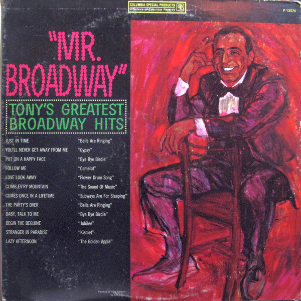 Tony Bennett : Mr. Broadway (Tony's Greatest Broadway Hits) (LP, Comp, Mono, RE)