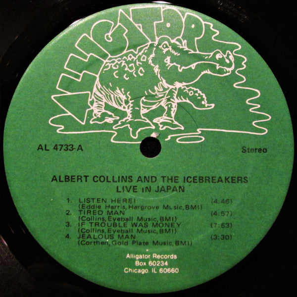 Albert Collins And The Icebreakers : Live In Japan (LP, Album, RE, Hub)