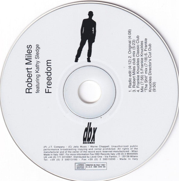 Robert Miles Featuring Kathy Sledge : Freedom (CD, Maxi)