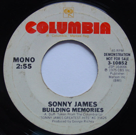 Sonny James : Building Memories (7", Mono, Promo)
