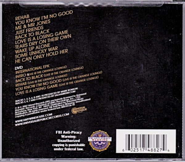 Amy Winehouse : Back To Black (CD, Album, RE + DVD-V, NTSC + Ltd)