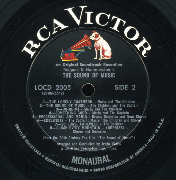 Rodgers & Hammerstein : The Sound Of Music (An Original Soundtrack Recording) (LP, Album, Mono, Hol)