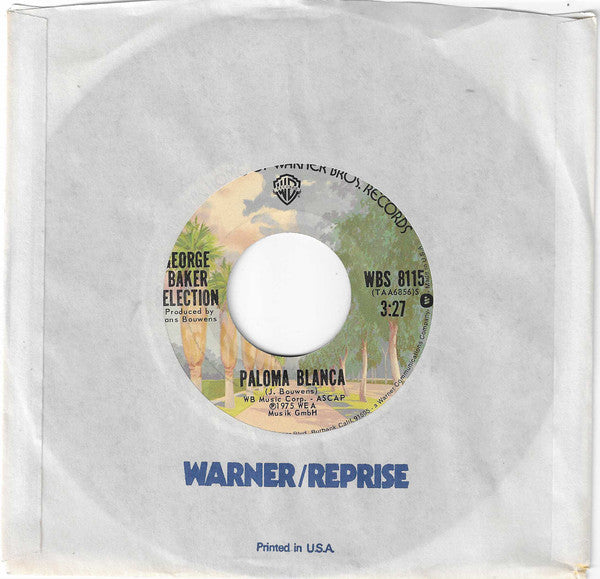 George Baker Selection : Paloma Blanca / Dreamboat (7", San)