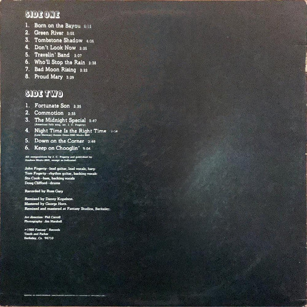 Creedence Clearwater Revival : The Concert (LP, Album, San)