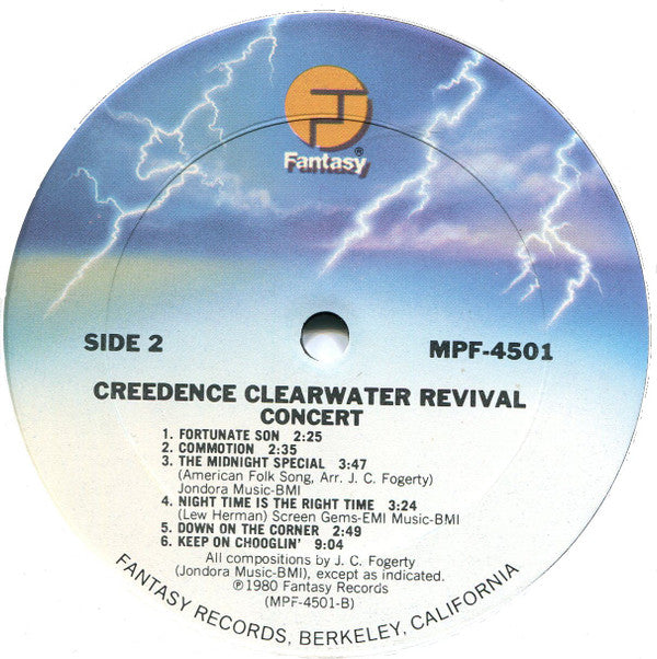 Creedence Clearwater Revival : The Concert (LP, Album, San)