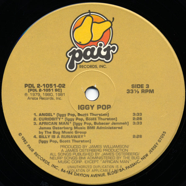 Iggy Pop : Iggy Pop (2xLP, Album, Comp)