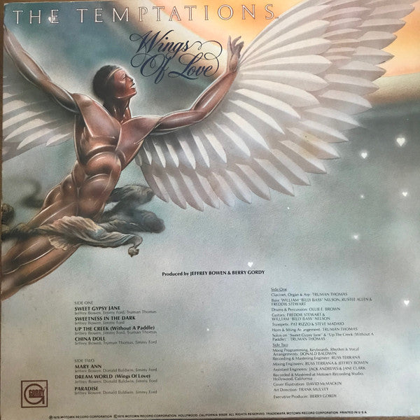 The Temptations : Wings Of Love (LP, Album, Mon)