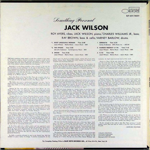 Jack Wilson : Something Personal (LP, Album)