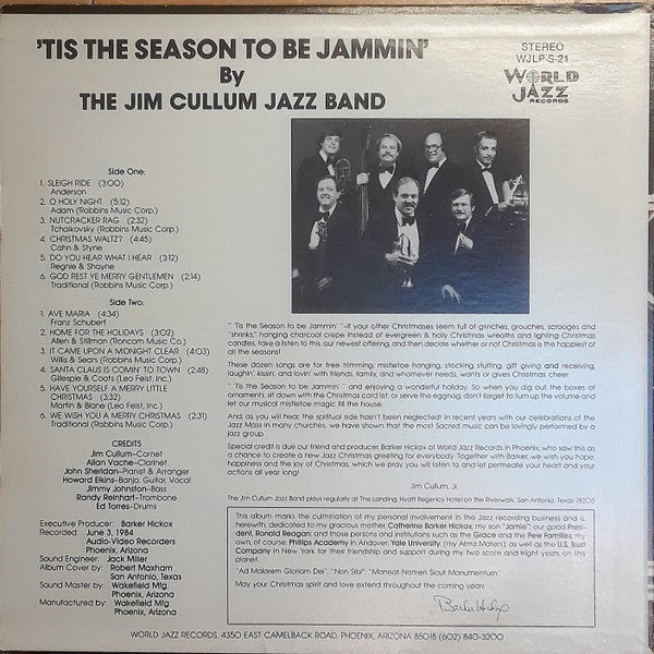 The Jim Cullum Jazz Band : 'Tis The Season... To Be Jammin'! (LP, Album)