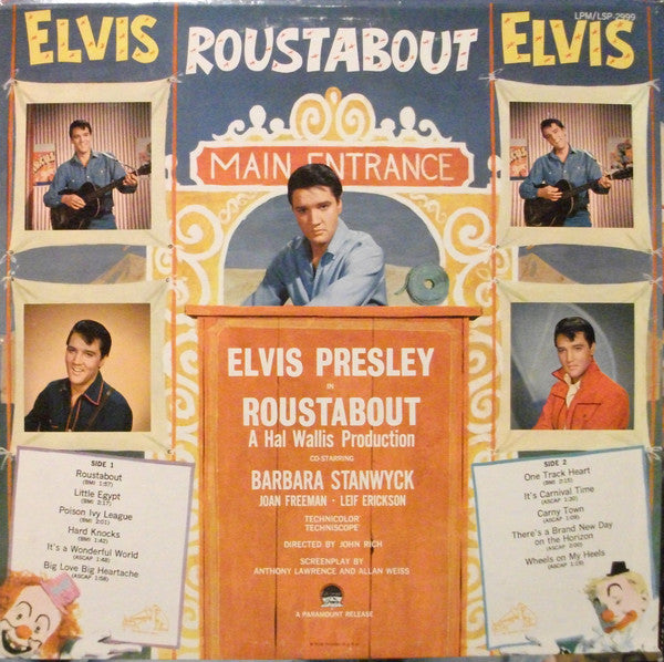 Elvis Presley : Roustabout (LP, Album, Mono, RE, Hol)